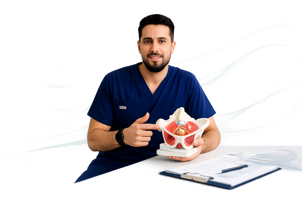DOCTOR EXPLICANDO PISO PELVICO