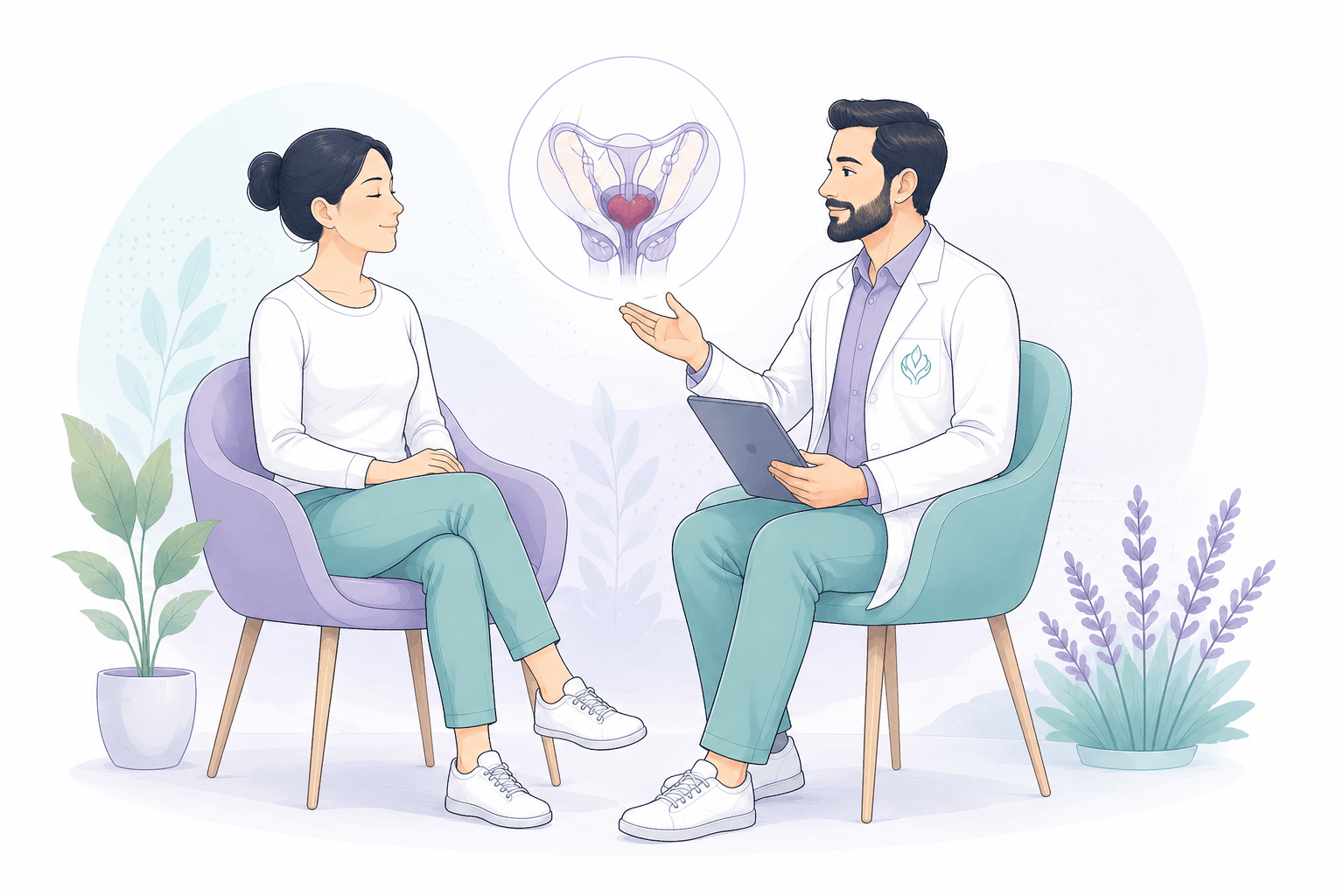 Ilustración Dr Antonio Salinas en primera consulta