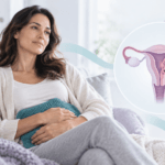 Mujer relajada con diagnóstico de adenomiosis