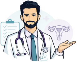 Ilustriación del Uroginecólogo y Ginecólogo de Alta Especialidad el Dr Antonio Salinas. Especialista en cirugía uroginecológica, cirugía vaginal, vnotes y laparoscopia.
